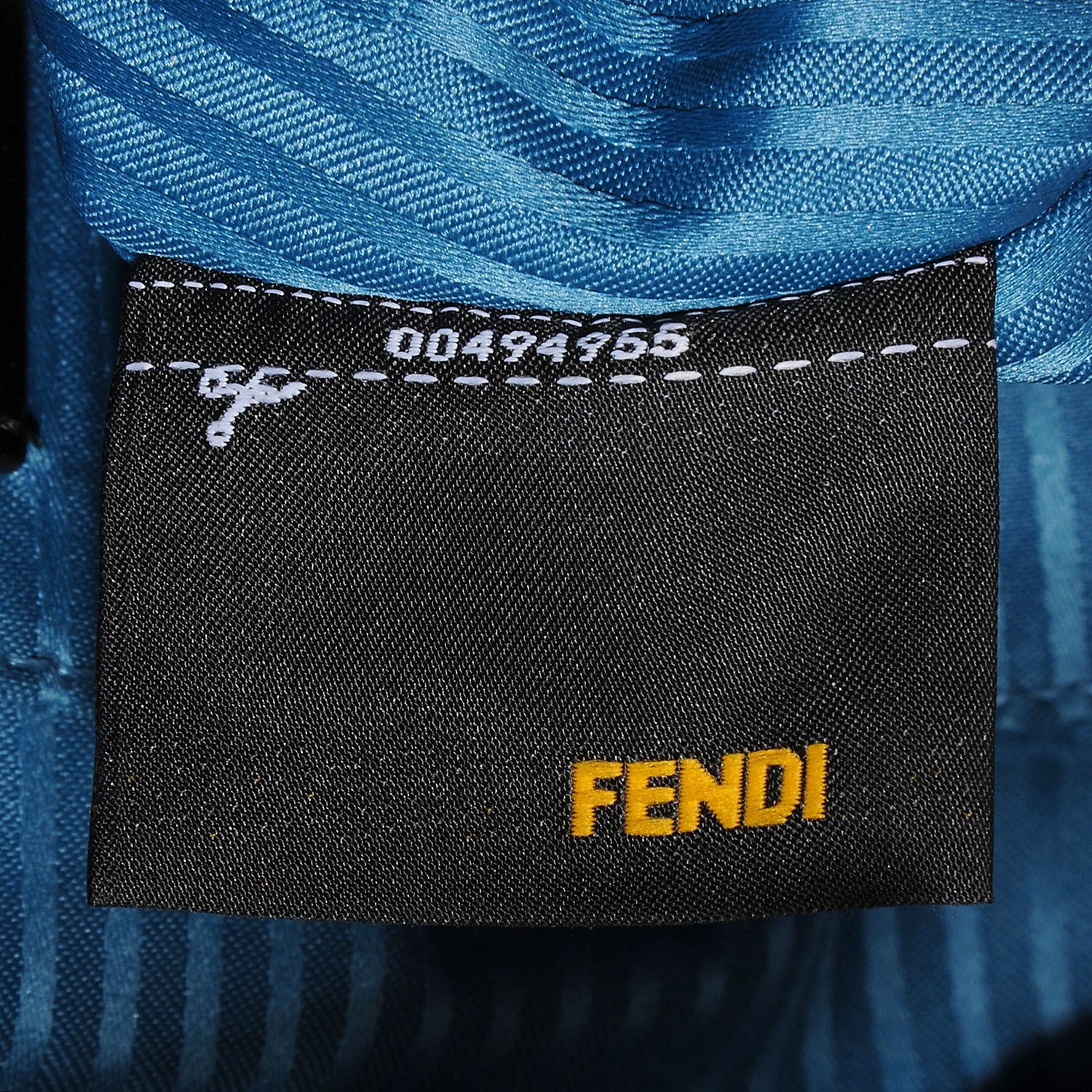 Fendi Vitello Elite Medium 2Jours Tote Turquoise 9 of 12