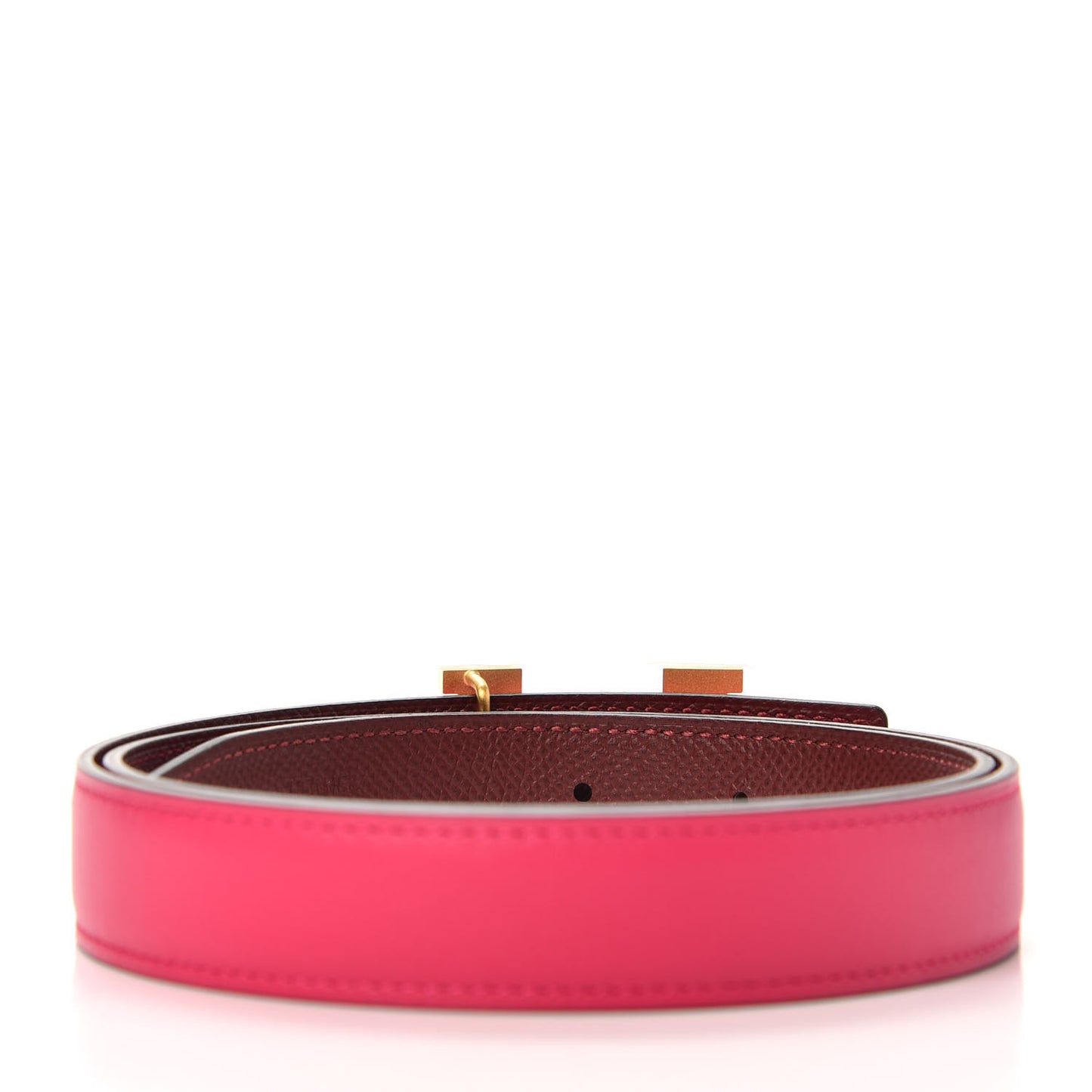 Swift Epsom 24mm Mini Constance H Belt 75 Rose Mexico Rouge H