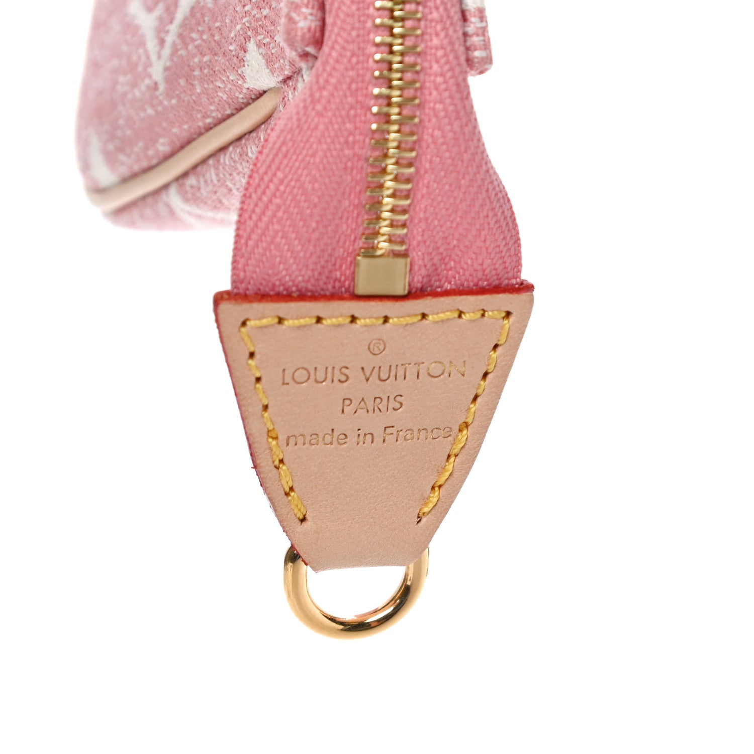 Louis Vuitton Denim Jacquard Monogram Micro Pochette Accessories Rose 6 of 9