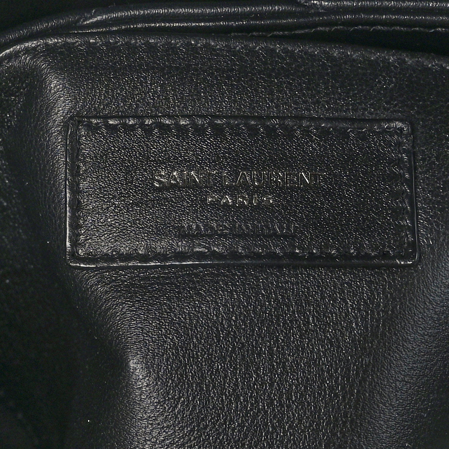 Saint Laurent Calfskin Y Quilted Monogram Monochrome Small Loulou Chain Satchel Black 7 of 9