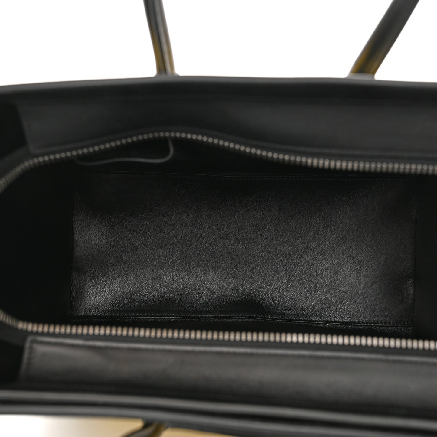 Felt Smooth Calfskin Micro Tri-Color Luggage Black Yellow