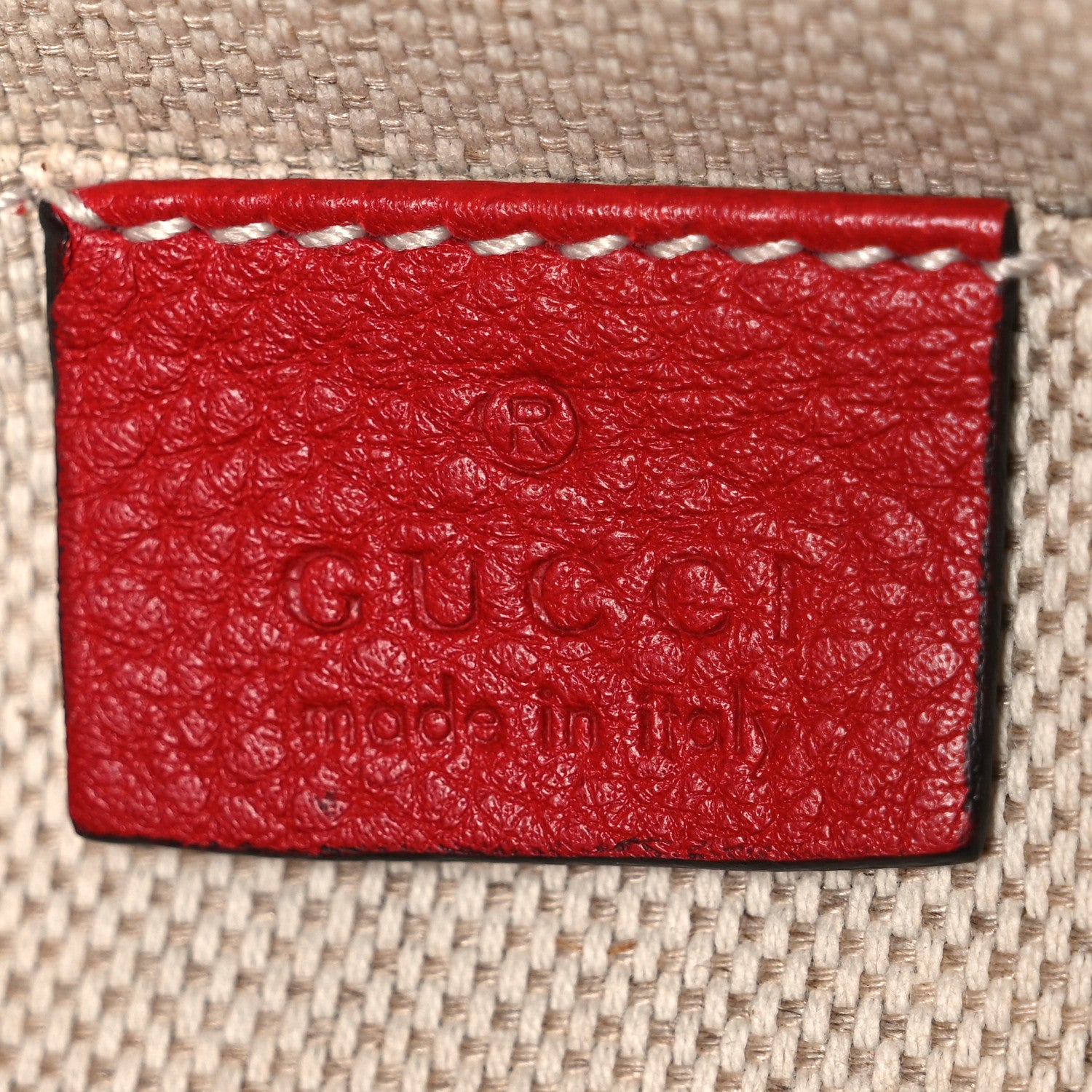 Gucci Pebbled Calfskin Small Soho Disco Bag Vibrant Red 6 of 10