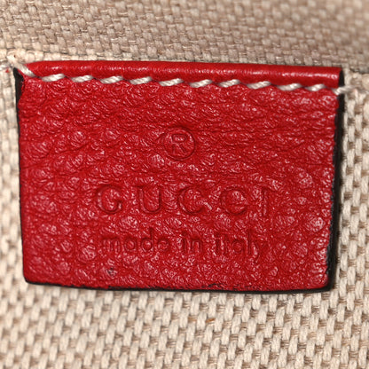 Gucci Pebbled Calfskin Small Soho Disco Bag Vibrant Red 6 of 10