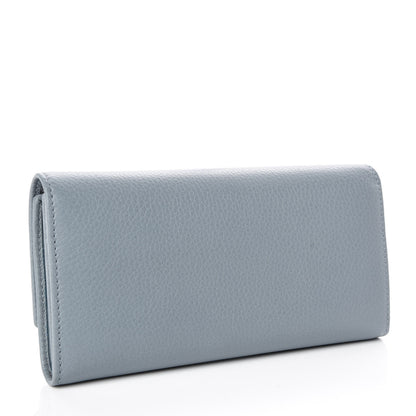 Gucci Dollar Calfskin Swing Continental Wallet Mineral Blue 3 of 7