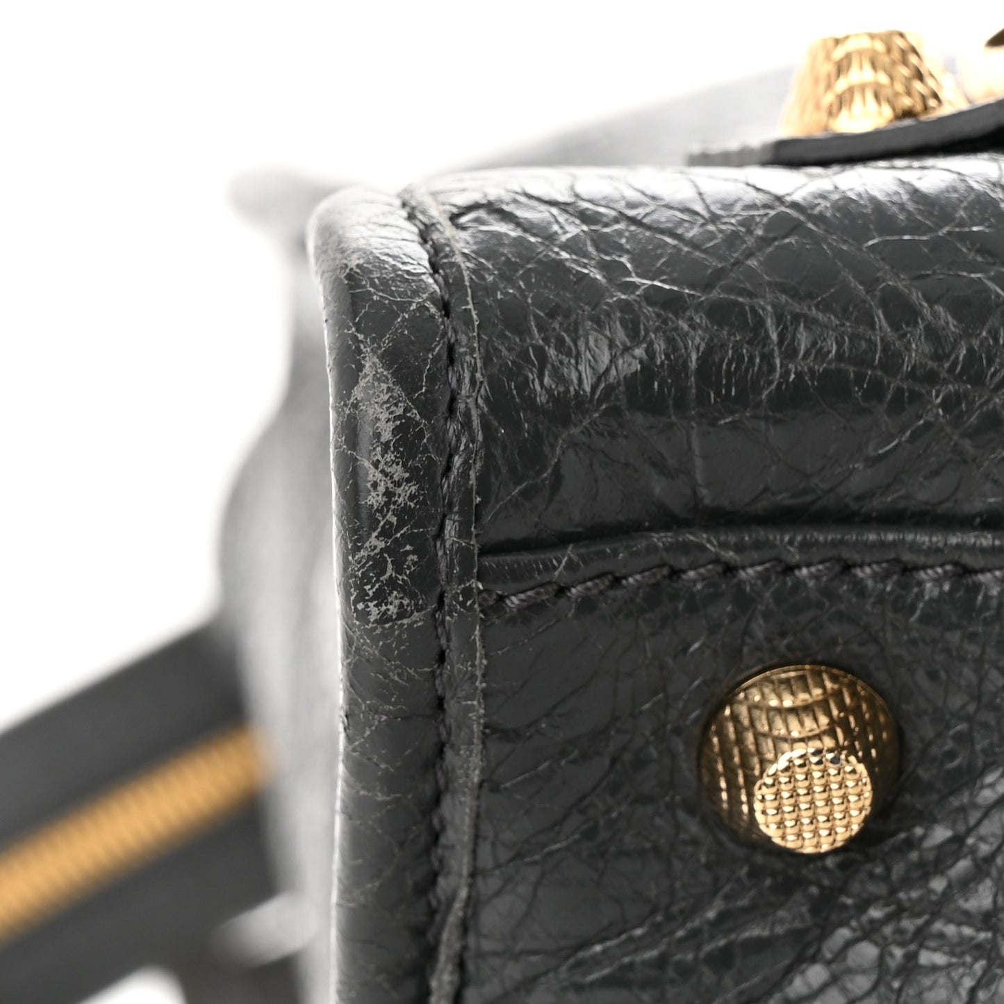 Agneau Giant 12 Gold Hardware Monday Gris Fossile