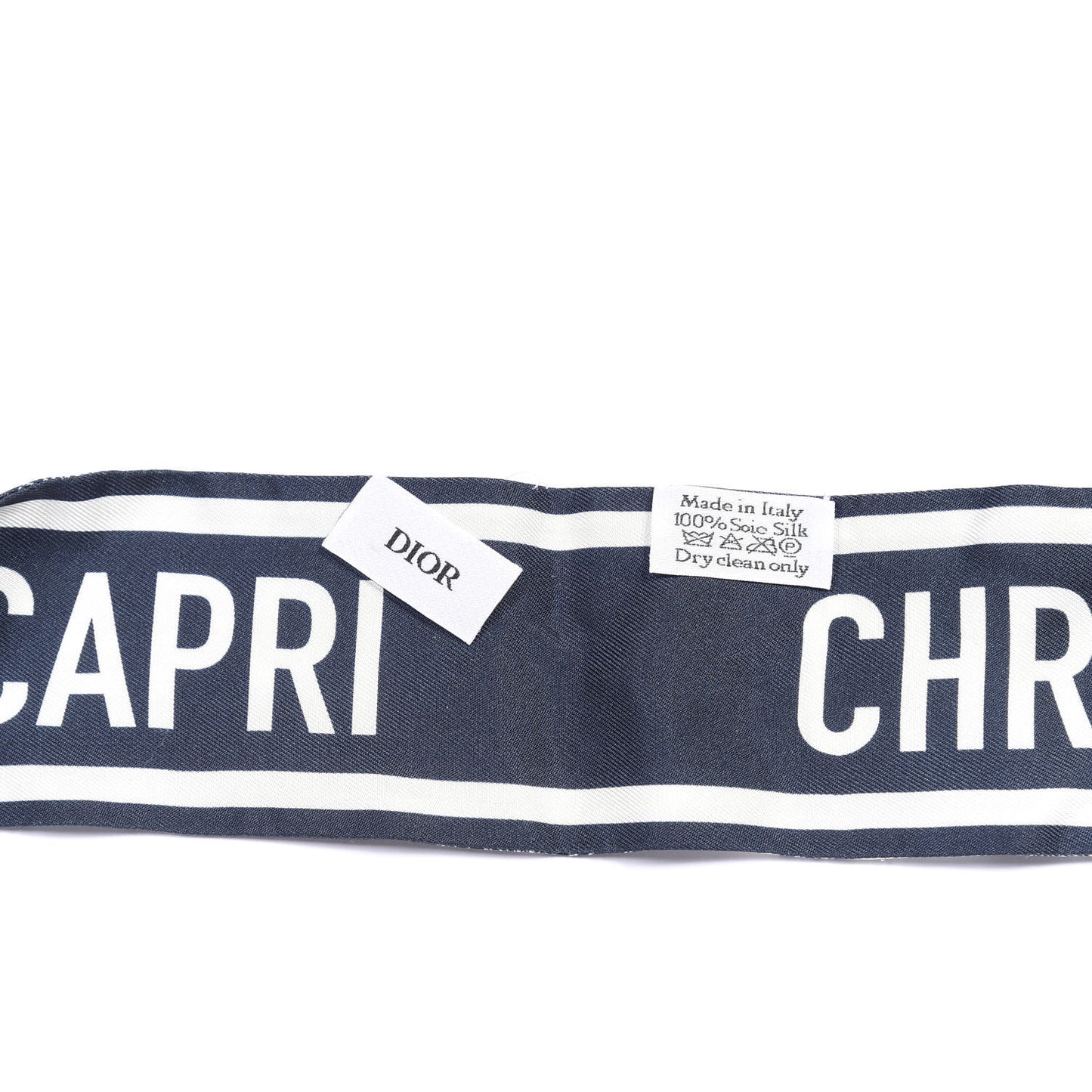 Silk Toile De Jouy Reverse Capri Mitzah Scarf Navy Blue