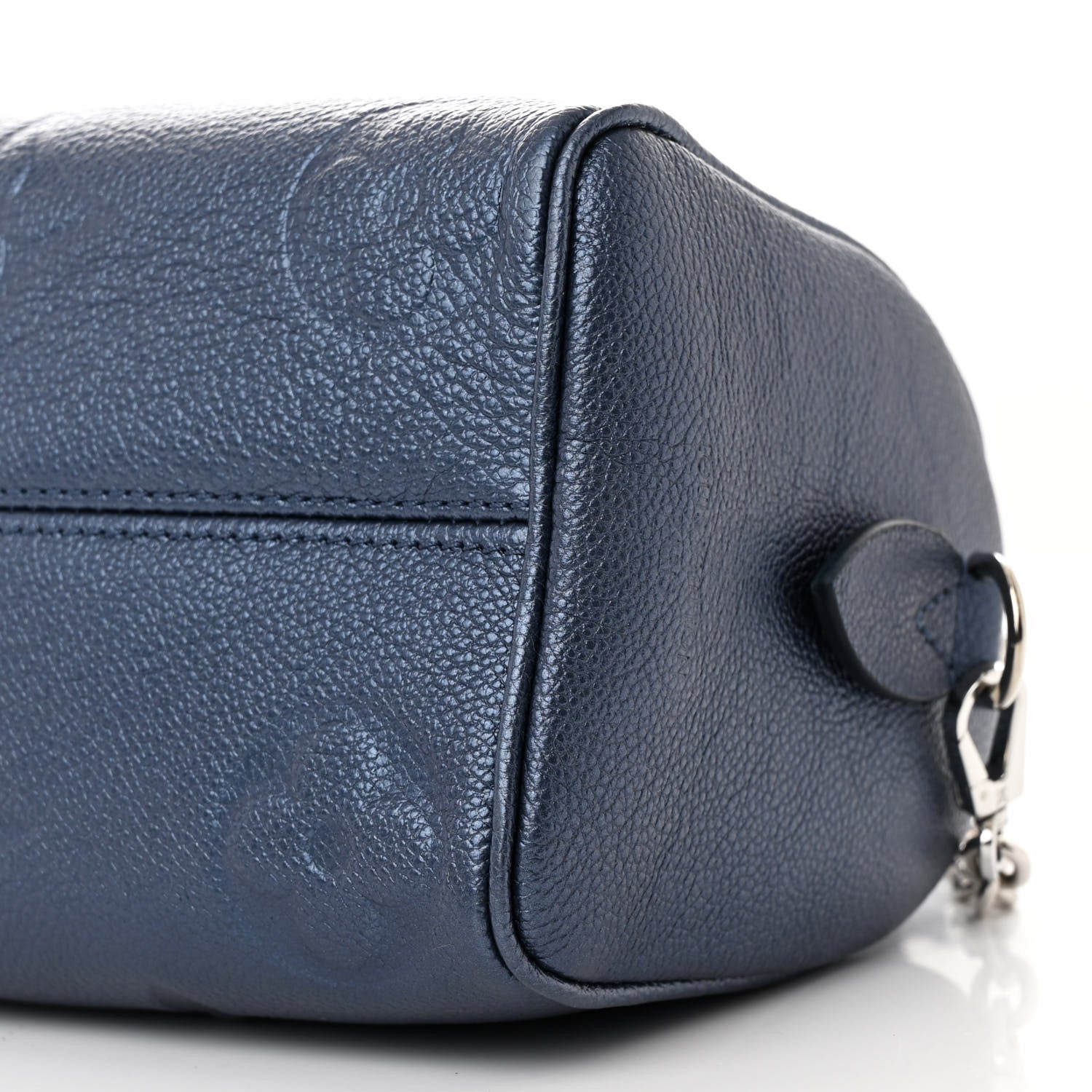 Louis Vuitton Metallic Empreinte Monogram Giant Speedy Bandouliere 20 Navy Nacre 9 of 9