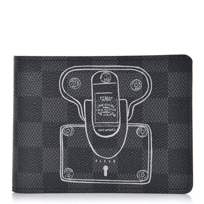 Louis Vuitton Damier Graphite Trunks and Locks Multiple Wallet 1 of 10