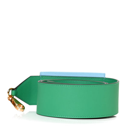 Hermes Swift Epsom Pocket Kelly Shoulder Strap Vert Vertigo Celeste 2 of 7