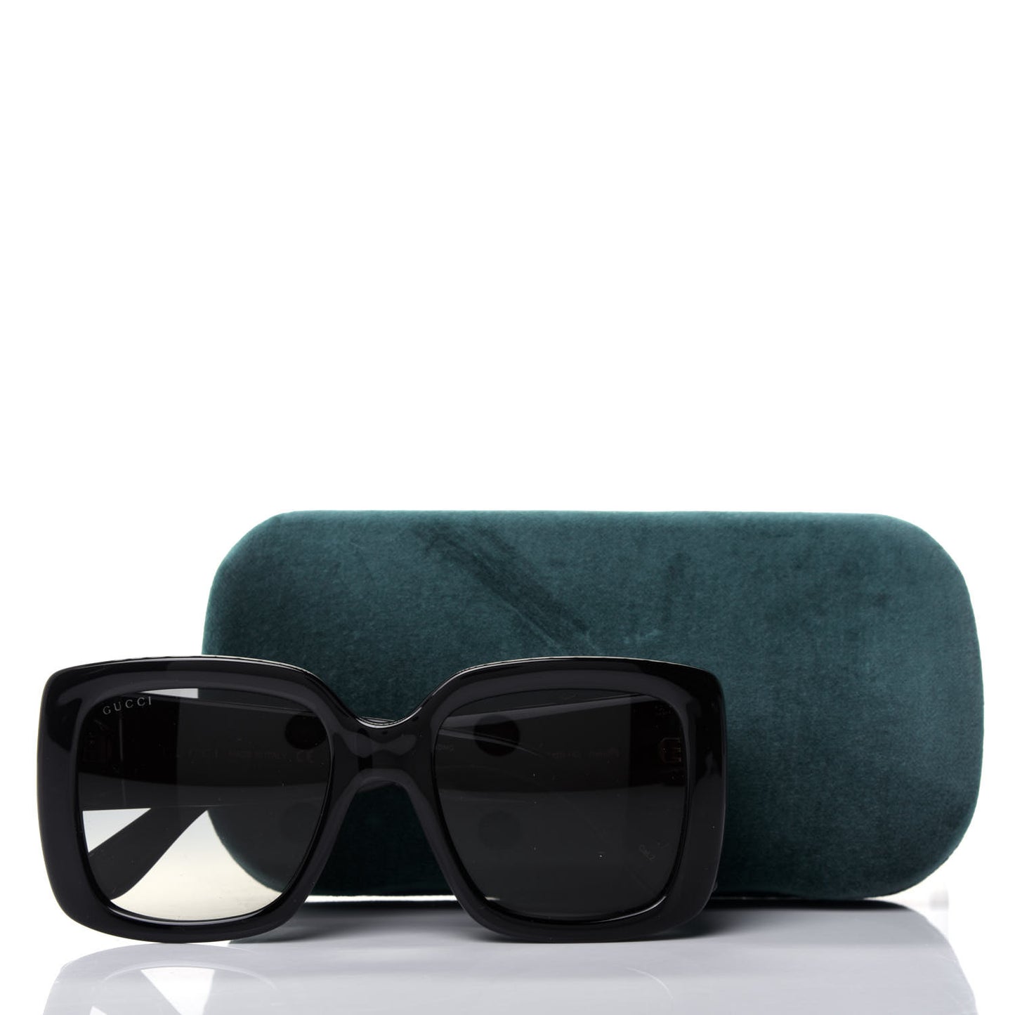 Acetate Square Frame Sunglasses GG0141S Black