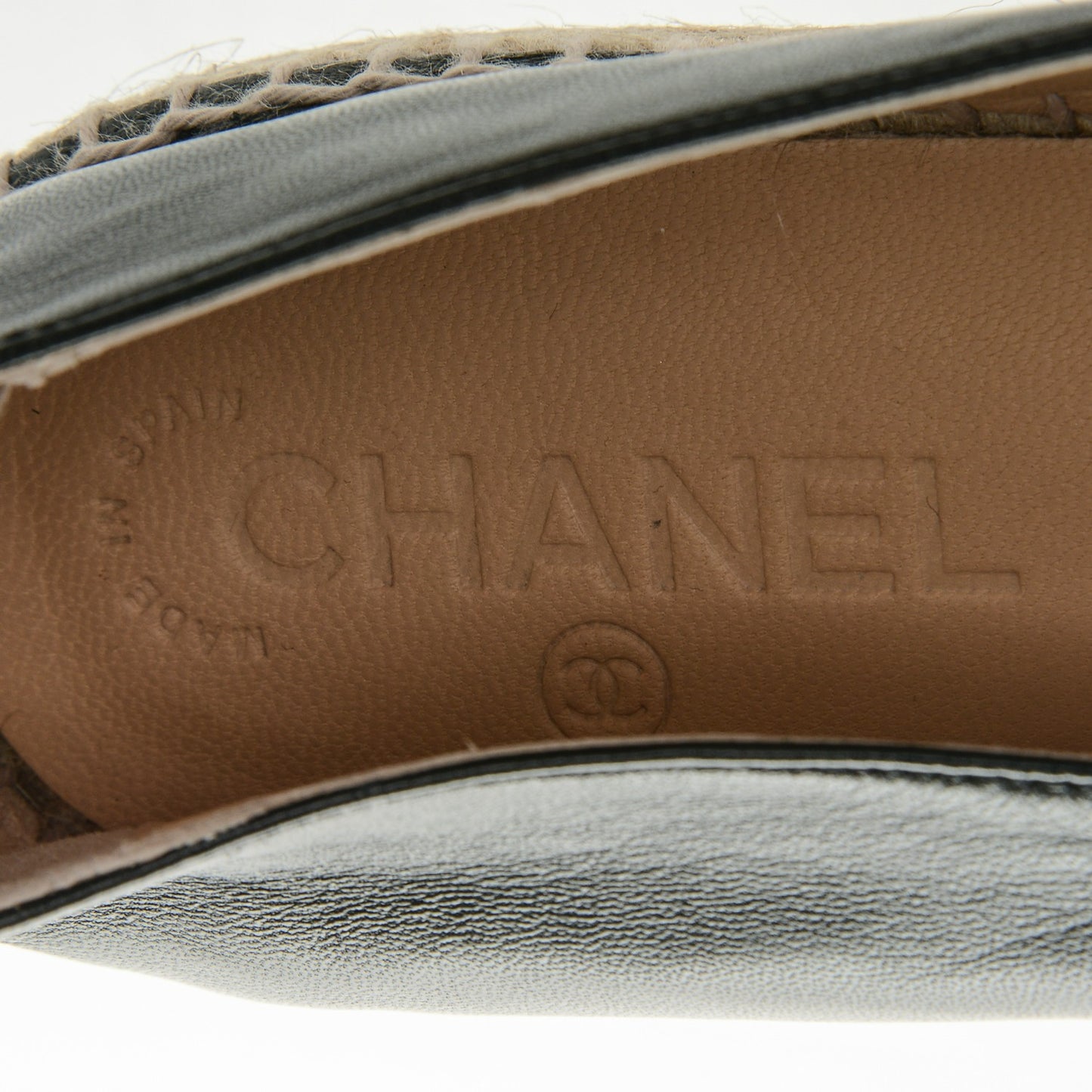 Lambskin CC Espadrilles 41 Black