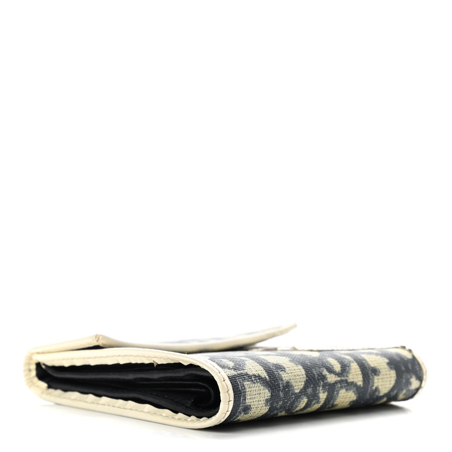 Monogram Compact Wallet White