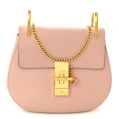 Chloe Grained Lambskin Mini Drew Shoulder Bag Misty Rose 1 of 11