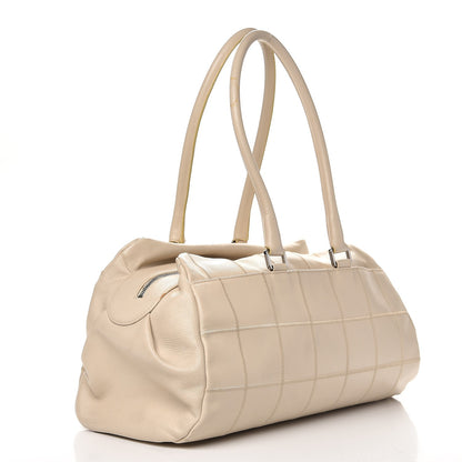 Chanel Caviar Square Stitched Large Tote Beige 4 of 26