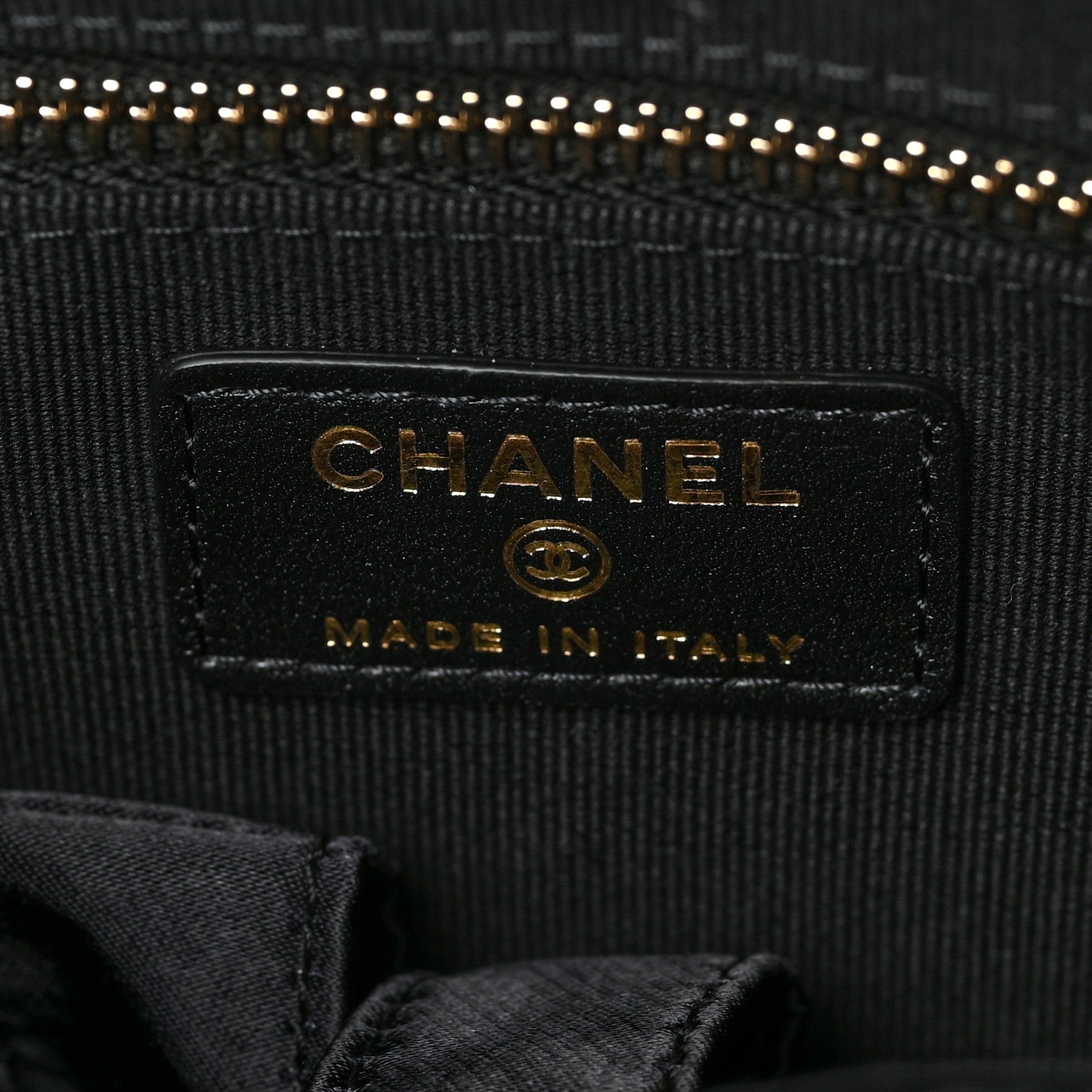 Chanel Nylon Grosgrain Large Lifestyle Pouch With Foldable Tote Black 8 of 9