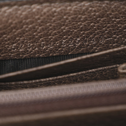 Gucci GG Supreme Monogram Web Ophidia Zip Around Wallet Brown 7 of 10