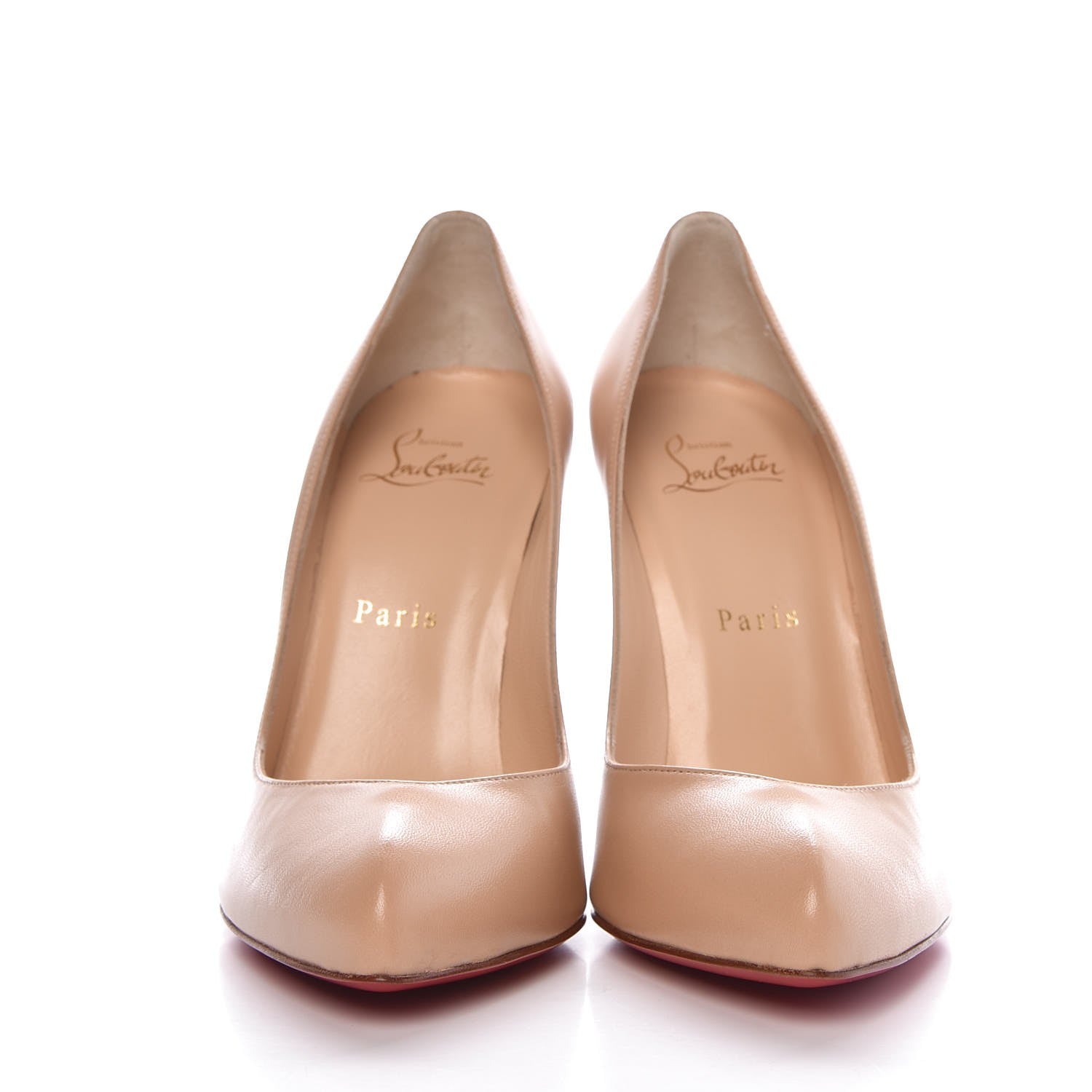 Christian Louboutin Shiny Nappa Breche 100 Pumps 38 Doudou 2 of 7