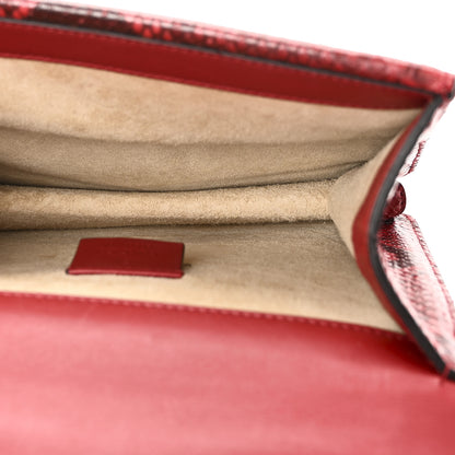 Gucci Snakeskin Mini Dionysus Shoulder Bag Red 5 of 10