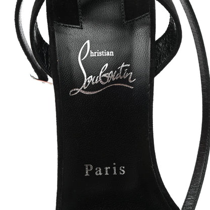 Christian Louboutin Veau Velours Umberta 100 Sandals 40 Black 6 of 9