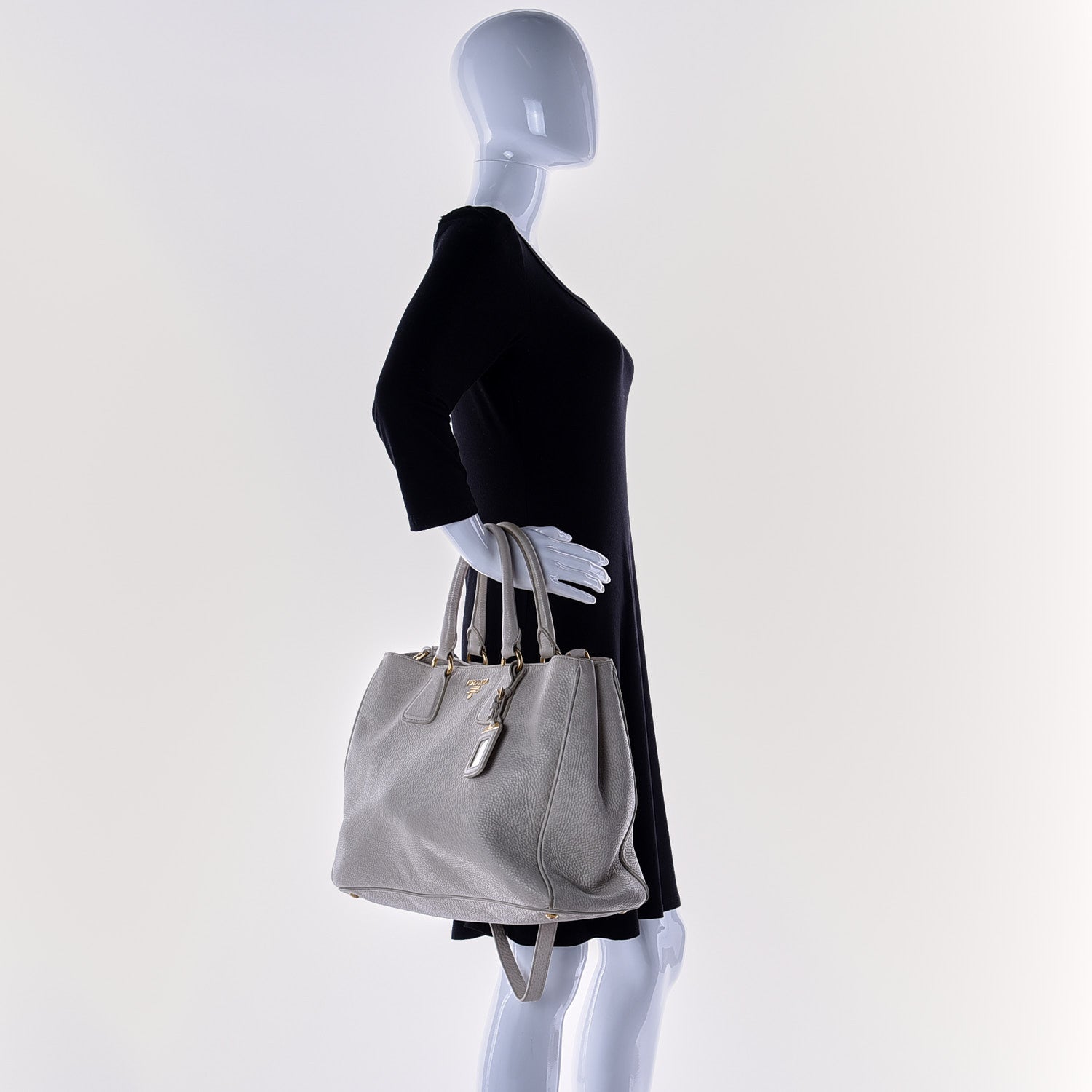 Prada Vitello Daino Tote Sabbia 4 of 20