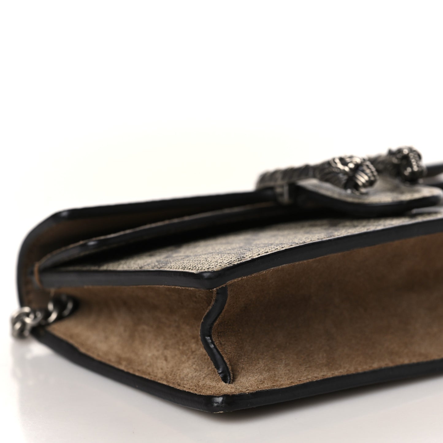 GG Supreme Monogram Super Mini Dionysus Shoulder Bag Taupe