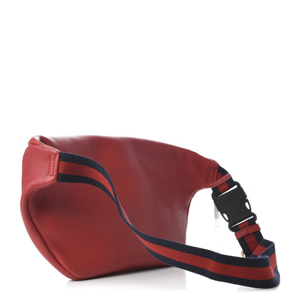 Gucci Grained Calfskin Logo Belt Bag Hibiscus Red 3 of 7