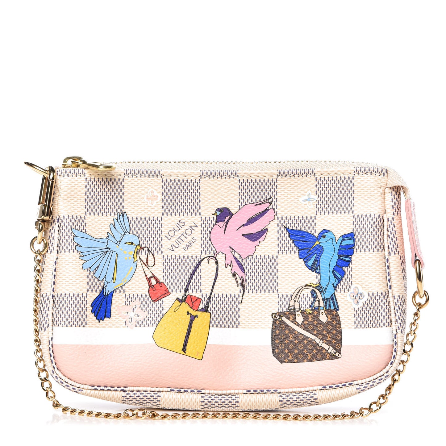 Damier Azur 2018 Christmas Animation Mini Pochette Accessories