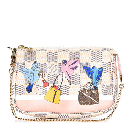 Louis Vuitton Damier Azur 2018 Christmas Animation Mini Pochette Accessories 1 of 9