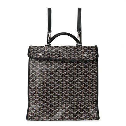 Goyard Goyardine Saint Leger Soft Briefcase Backpack Black 1 of 8