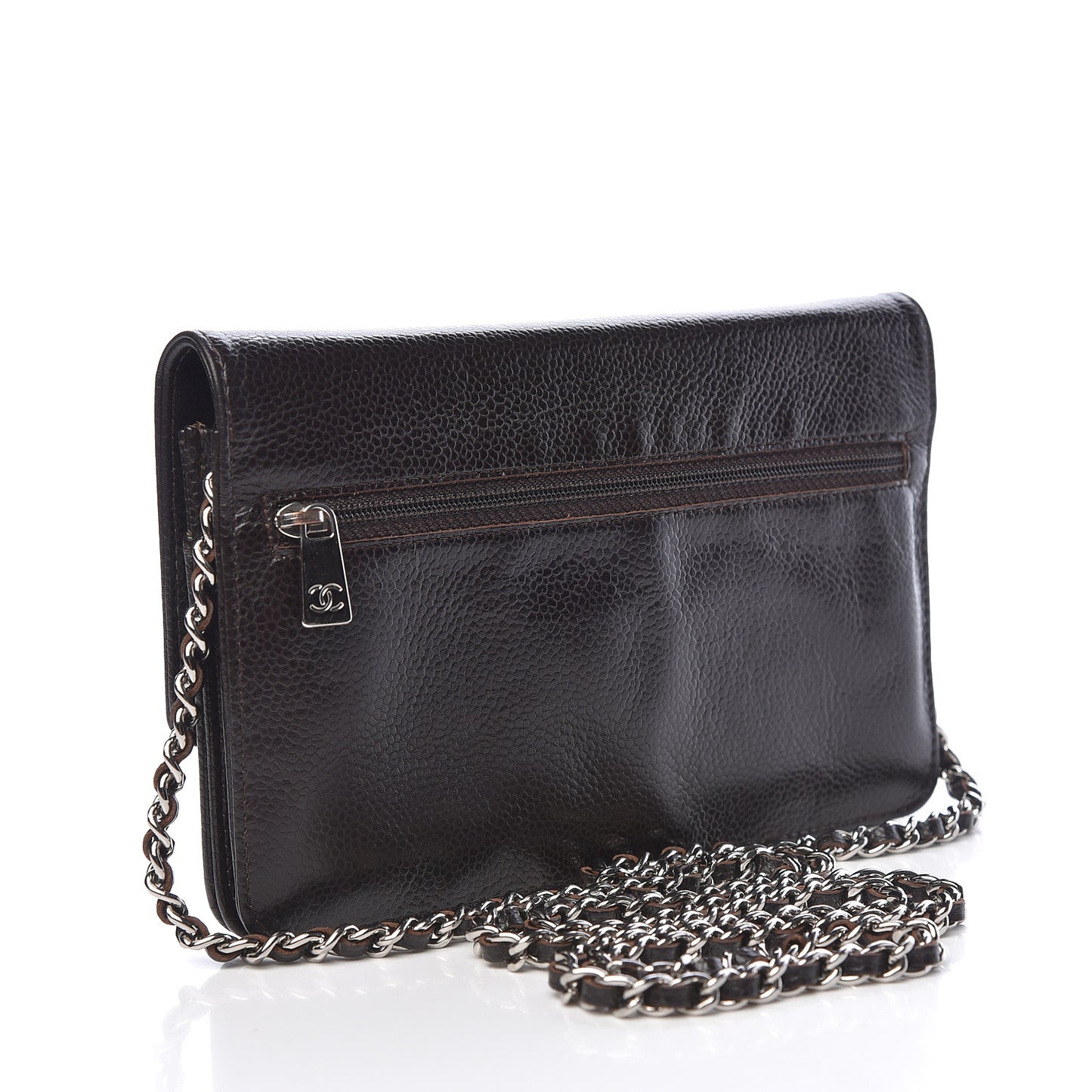 Caviar Timeless CC Wallet On Chain WOC Dark Brown
