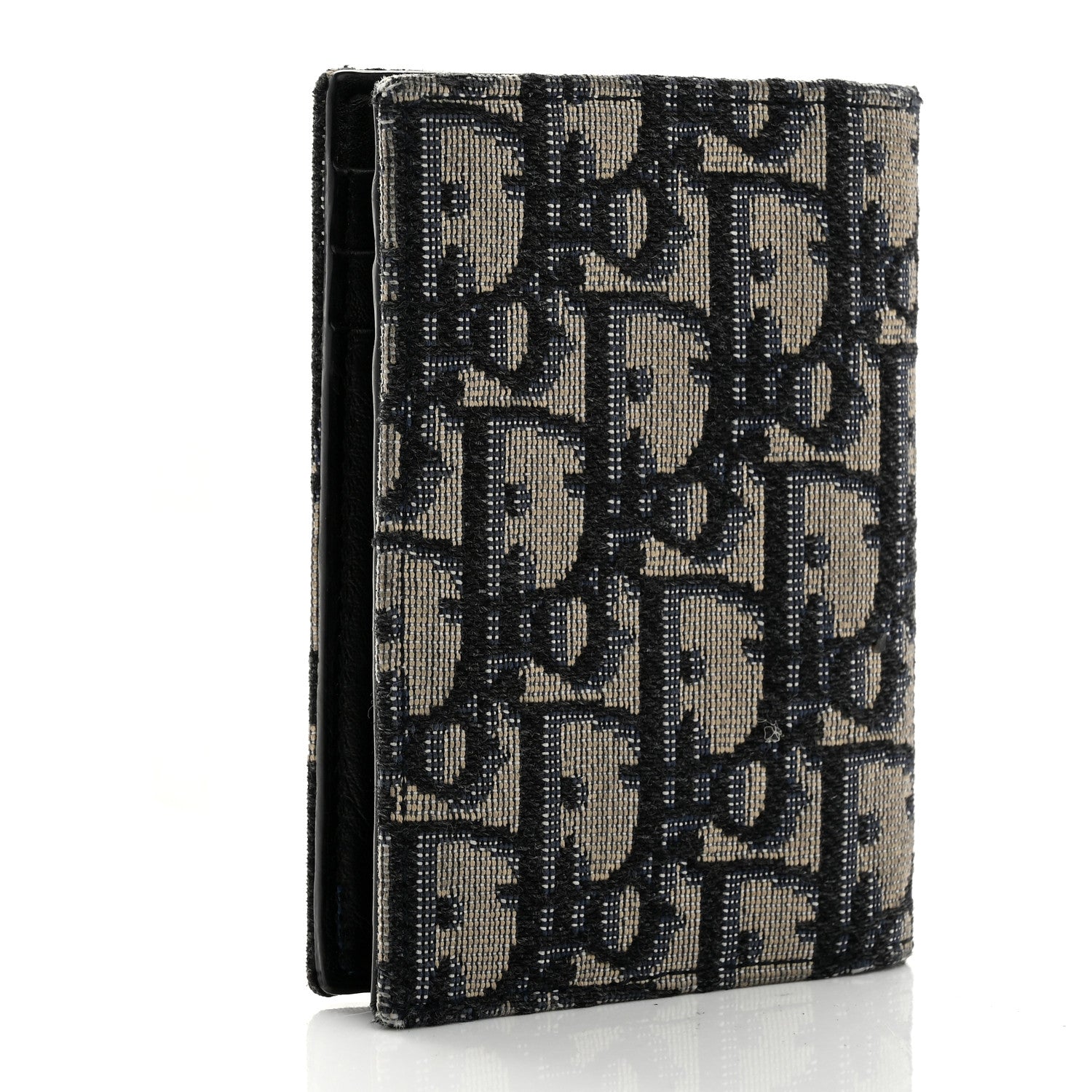 Christian Dior Oblique Bi-Fold Card Holder Blue 3 of 8