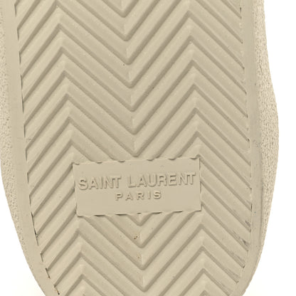 Saint Laurent Calfskin Studded Star Court Sneakers 41 White 6 of 9
