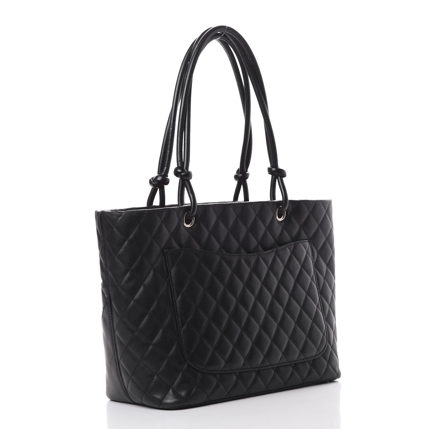 Chanel Calfskin Quilted Large Cambon Tote Black 2 of 16