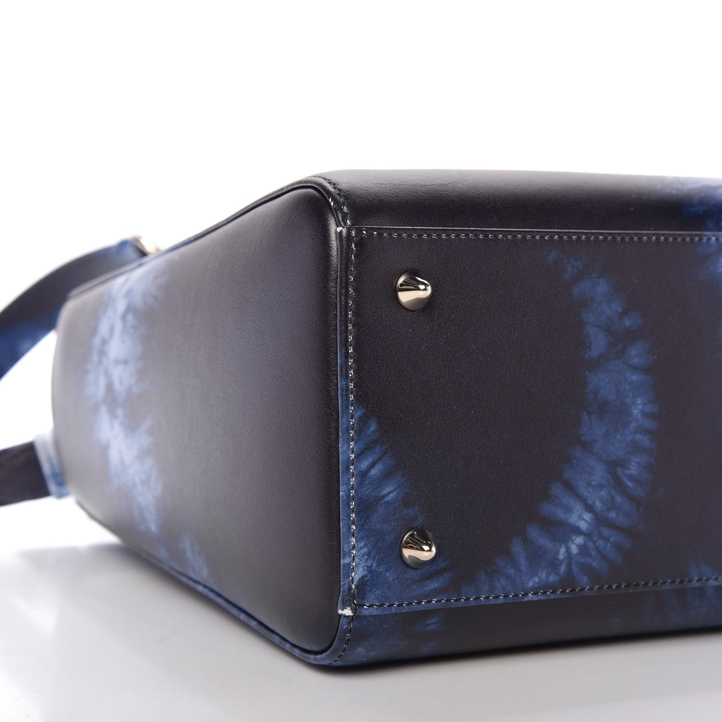 Calfskin Tie Dye Medium Lady Dior Blue Multicolor