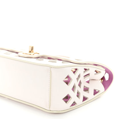 Chanel Lambskin Small Sea Through Flap White Multicolor 11 of 11