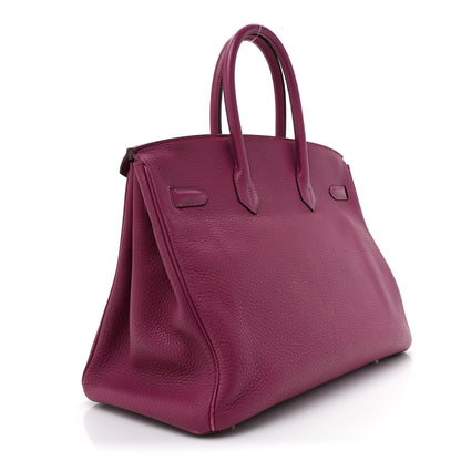 Hermes Taurillon Clemence Birkin 35 Tosca 3 of 16