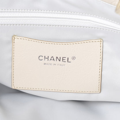 Chanel Glazed Calfskin Large On The Road Tote Ivory 5 of 14