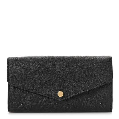 Louis Vuitton Empreinte Sarah Wallet NM Black 1 of 8