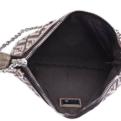 Fendi Zucchino Vachetta Pochette Caffe Argilla Canna di Fucile 5 of 11