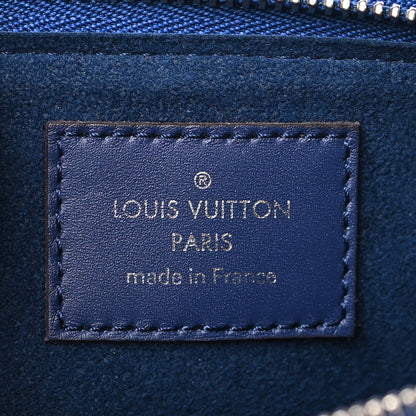 Louis Vuitton Monogram Giant Escale Double Zip Pochette Blue 7 of 9