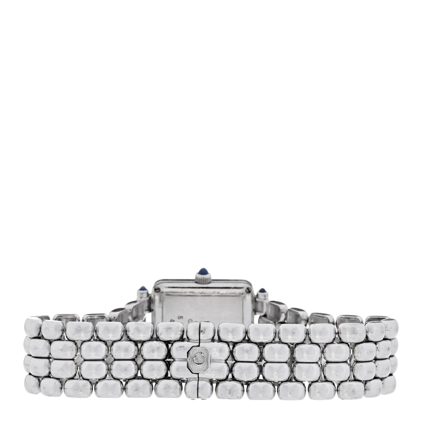18K White Gold Diamond Bezel 22mm Happy Sport Quartz Watch