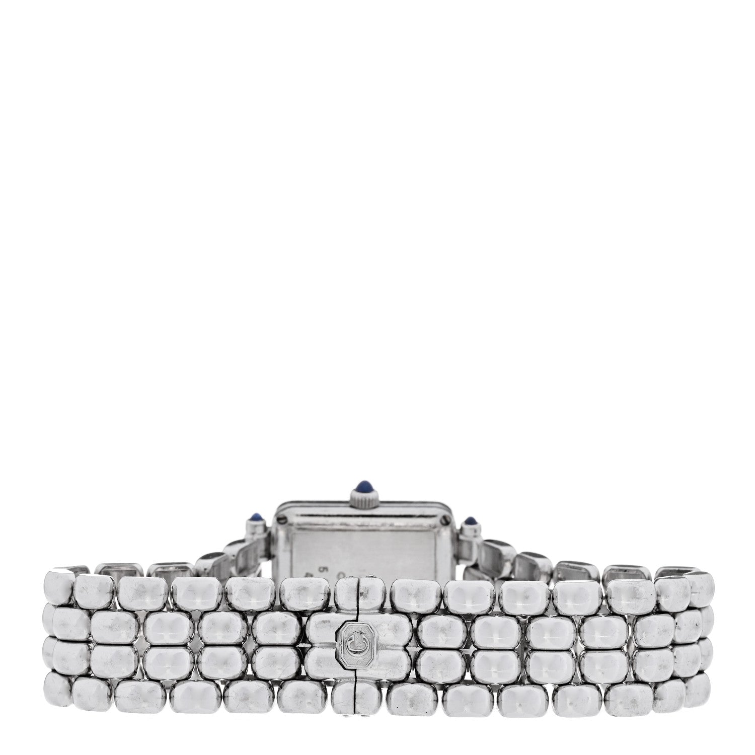 Chopard 18K White Gold Diamond Bezel 22mm Happy Sport Quartz Watch 3 of 5