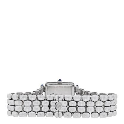 Chopard 18K White Gold Diamond Bezel 22mm Happy Sport Quartz Watch 3 of 5
