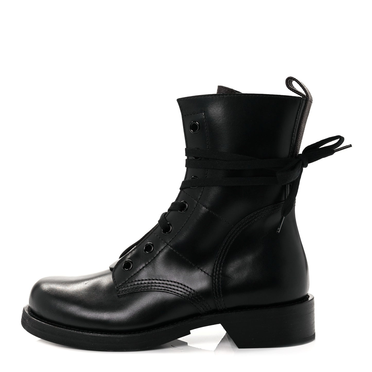 Calfskin Monogram Metropolis Flat Ranger Boots 40.5 Black