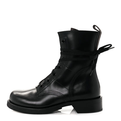 Louis Vuitton Calfskin Monogram Metropolis Flat Ranger Boots 40.5 Black 1 of 6