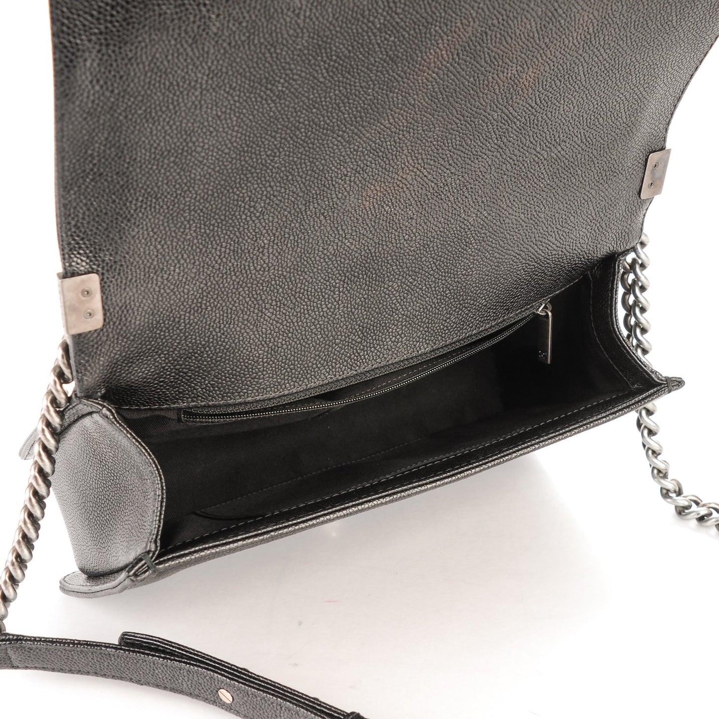 Caviar Quilted New Medium Boy Flap Black