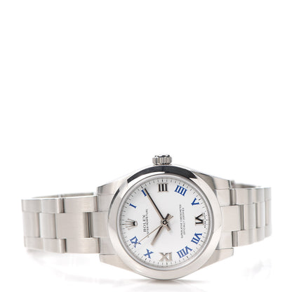 Rolex Stainless Steel 31mm Oyster Perpetual Watch White Roman 177200 2 of 6
