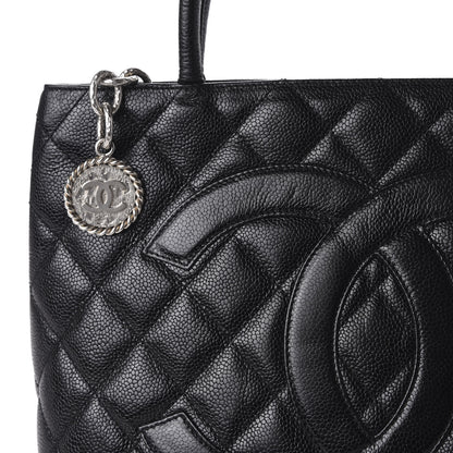 Chanel Caviar Quilted Medallion Tote Black 10 of 10