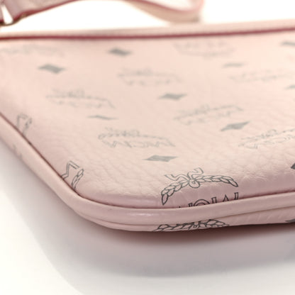 MCM Visetos Medium Stark Wristlet Pouch Soft Pink 5 of 9