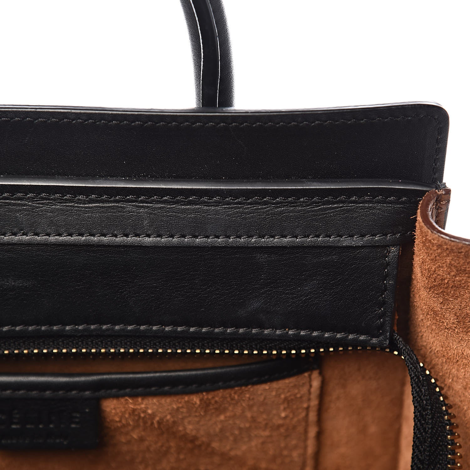 Celine Smooth Drummed Calfskin Nano Tri-Color Luggage Indigo 9 of 12